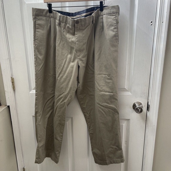 Dockers Pants Men's 42x30 Brown Straight Fit Flex Comfort Khakis Pockets Casual‎ - Picture 1 of 8